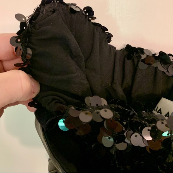 Julia Allert Occasion Black sequins trousers size Large - Picture 3 of 16